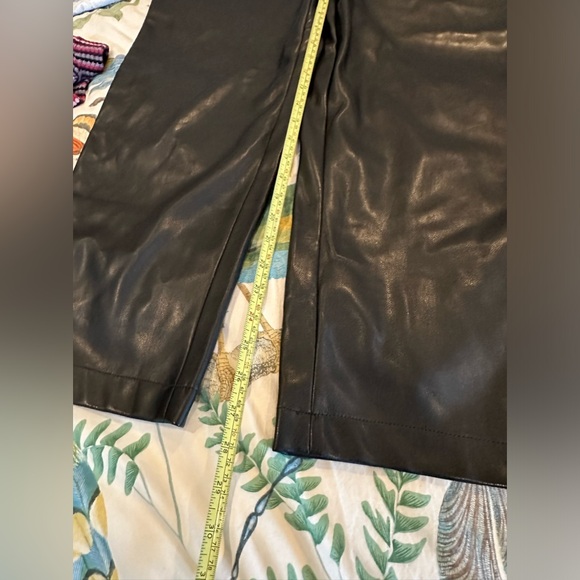 NWT Anthropologie Avec Les Filles Medium Pleather Overalls - Picture 5 of 7